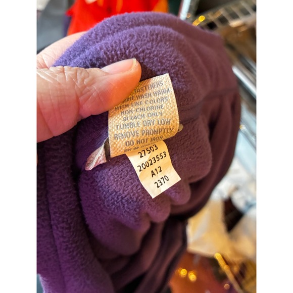Duluth Trading Co Womens Purple Fleece Full Zip Hoodie Jacket 27503 Size S - Picture 10 of 11